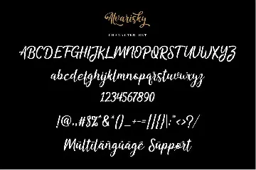 Alvarisky font