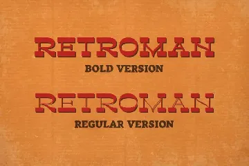 Retroman - Vintage Slab font