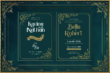 Bagiewise - Luxury Art Deco Typeface font