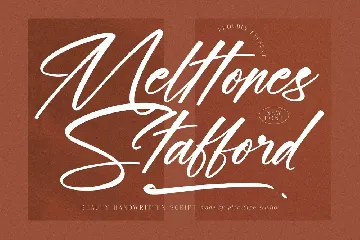 Melttones Stafford Handwritten Font Script