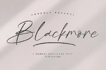 Blackmore Modern Signature Font