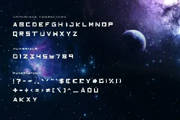 Eternals - Futuristic Space Display Typeface font