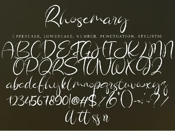 Rhosemary font