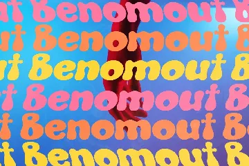 Benomout Grove Retro Display Font