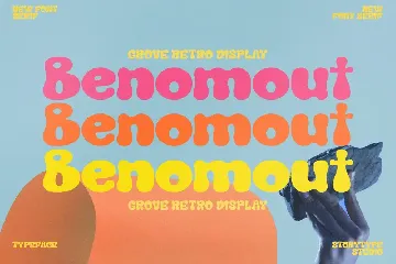 Benomout Grove Retro Display Font