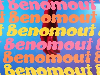 Benomout Grove Retro Display Font