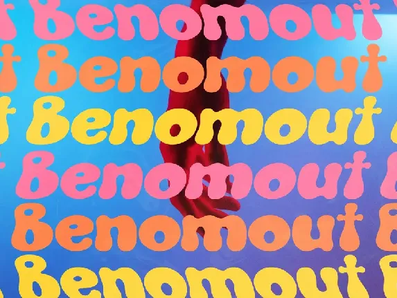 Benomout Grove Retro Display Font