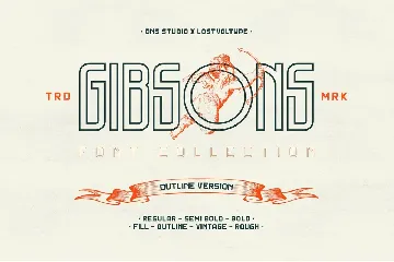 Gibsons Outline font