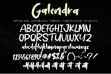 Galendra font