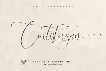 Carlistoryan Calligraphy Script Font