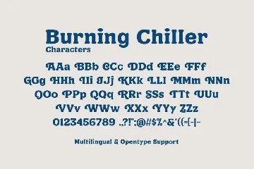 Burning Chiller font