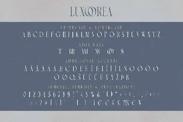 Luxoorea - Stylish Display Serif font