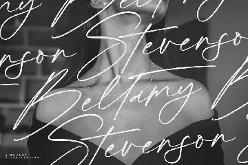 Bellamy Stevenson Modern Signature Font