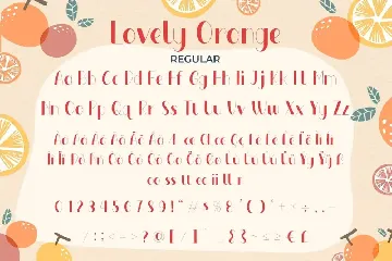 Lovely Orange - Playful Sans font