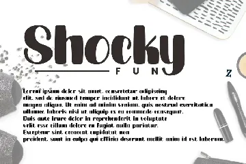 Shocky Fun - Handwritten Font