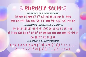 Bubblez - Fun Craft font