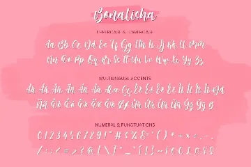 Bonalisha - Beautiful Script font