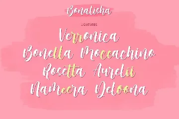 Bonalisha - Beautiful Script font