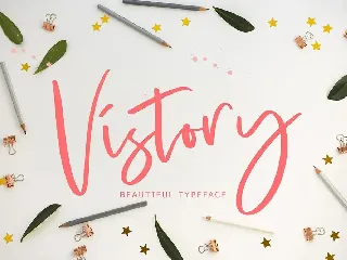 Vistory Modern Script Font