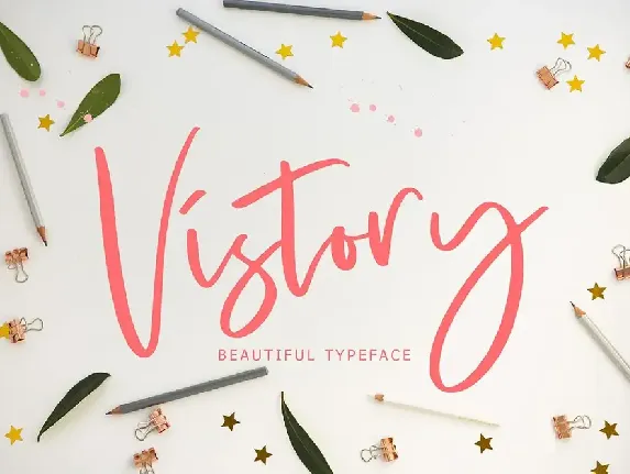 Vistory Modern Script Font