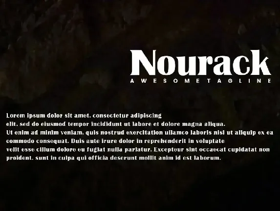 Nourack Bold Font