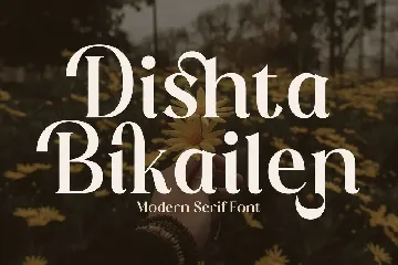 Dishta Bikailen Serif Font