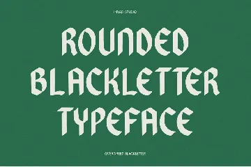 Overgreed - Rounded Blackletter font