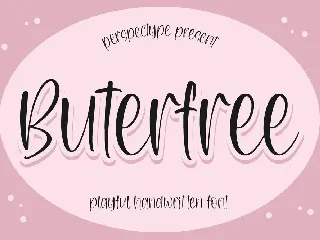 Buterfree Playful Handwritten Font