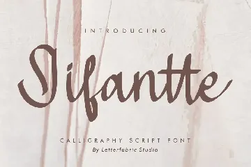 Jifantte Calligraphy Script Font