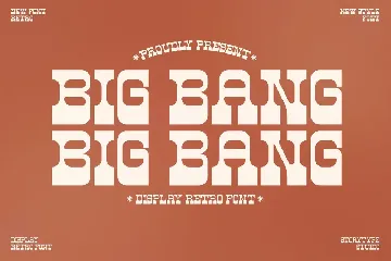 Big Bang Display Retro Font