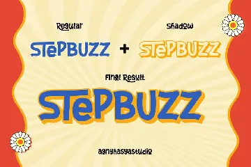 StepBuzz - A Playful Font