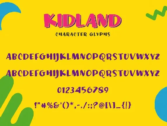 Kidland - Bold And Fun Typeface font