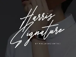 Harris Signature Typeface font