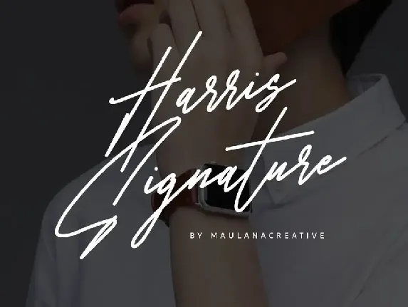 Harris Signature Typeface font