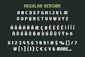 Union Force - Stencil Display font