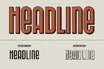 Gemosh - Headline and Extrude font