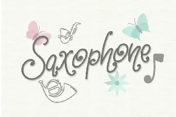 Saxophone Font