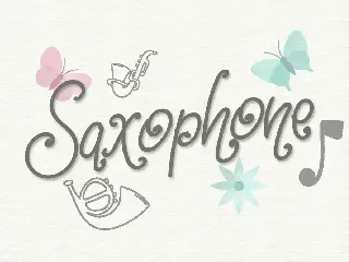 Saxophone Font