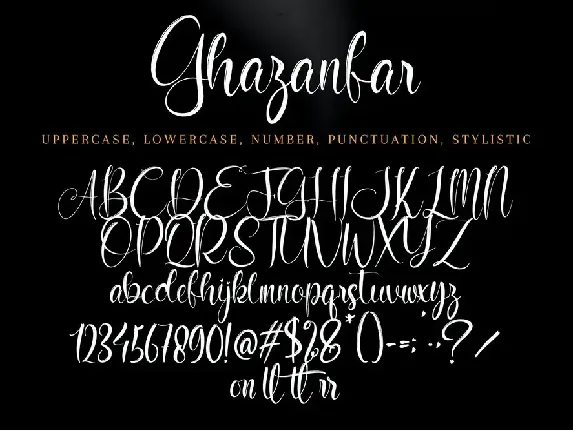 Ghafanzar font