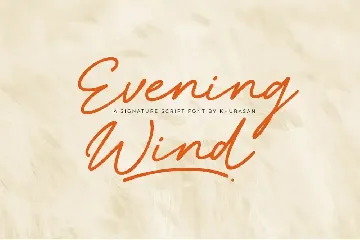 Evening Wind font