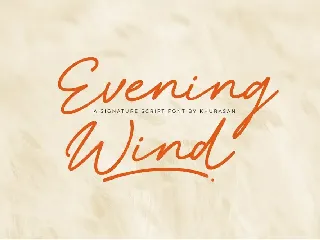 Evening Wind font