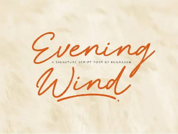 Evening Wind font