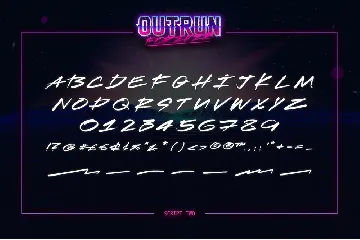 Outrun Forever â€“ 2 in 1 Font Pack