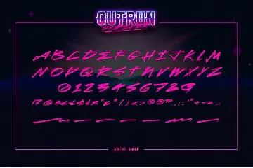 Outrun Forever â€“ 2 in 1 Font Pack