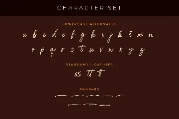 The Rolleta - Handbrush Signature font