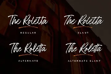 The Rolleta - Handbrush Signature font