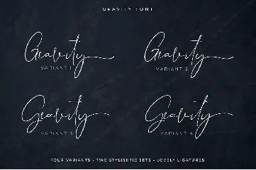 Gravity - Modern Signature Font