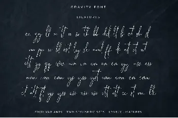 Gravity - Modern Signature Font