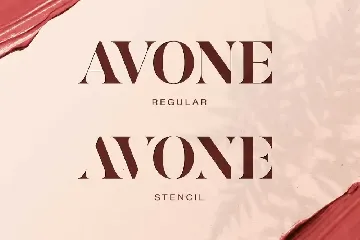 AVONE - Stylish Serif font