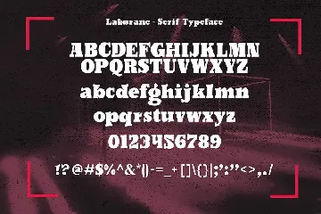 Laburane - Slab Serif Typeface font